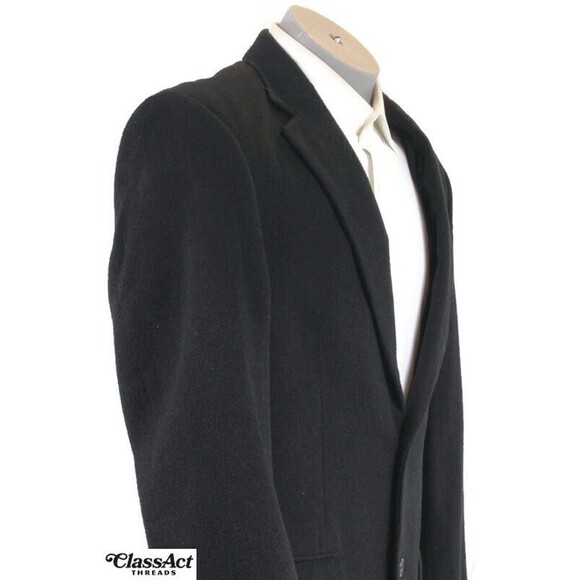 Jos A Bank Sport Coat Mens Black Camel Hair Tailor Fit Blazer Jacket 2 Btn 40L - Picture 4 of 9